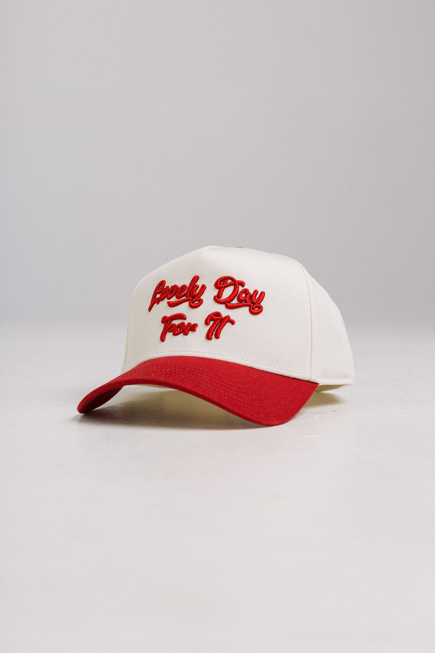 Lovely Day For It Cap - Red