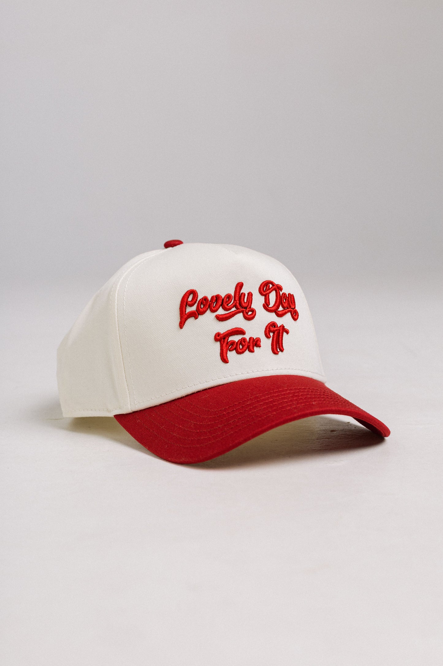 Lovely Day For It Cap - Red