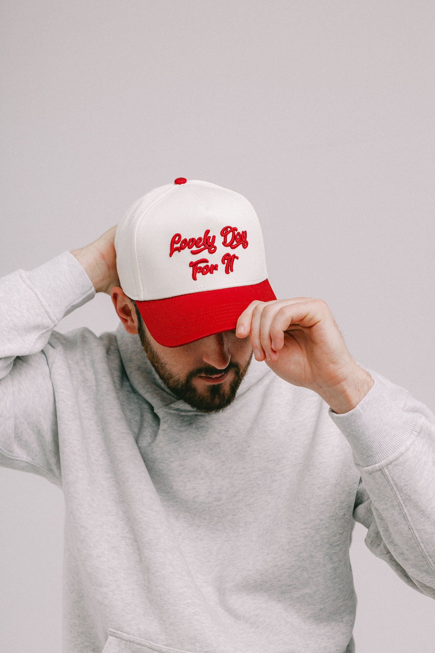 Lovely Day For It Cap - Red